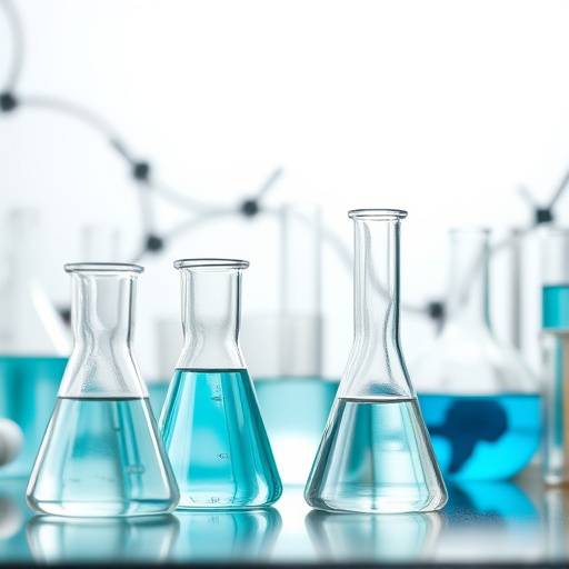 A science kit with beakers and test tubes